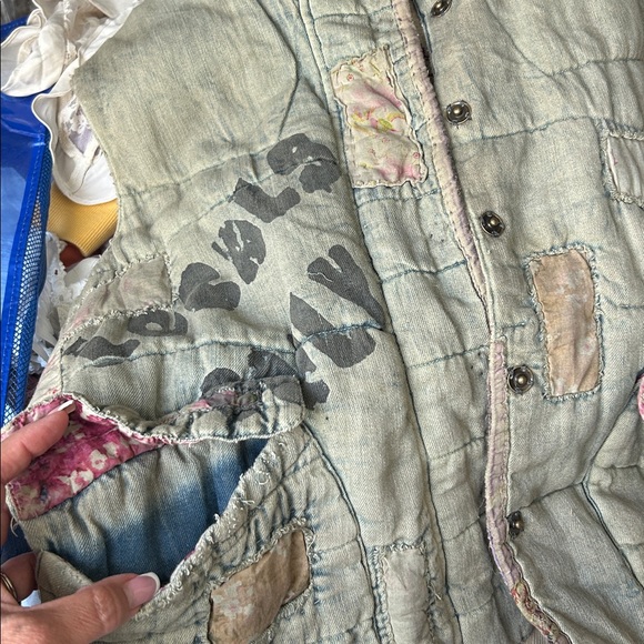 Magnolia Pearl Cotton Linen Denim Surf Vest - Picture 11 of 15